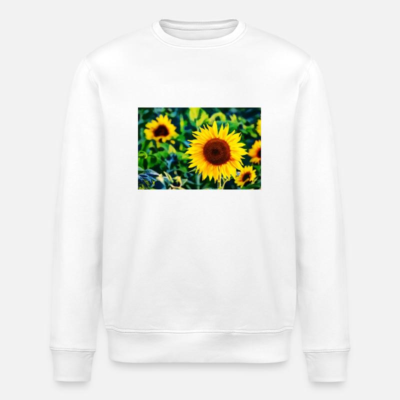 Sonnenblumen - Stanley/Stella Unisex Bio-Sweatshirt ROLLER - Weiß