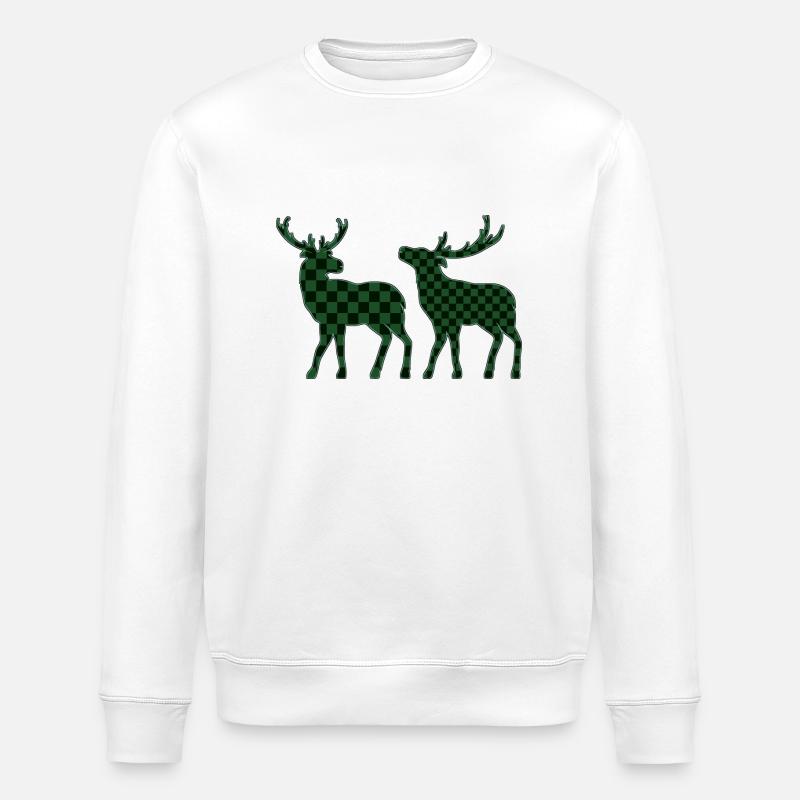 Hirsch - Stanley/Stella Unisex Bio-Sweatshirt ROLLER - Weiß