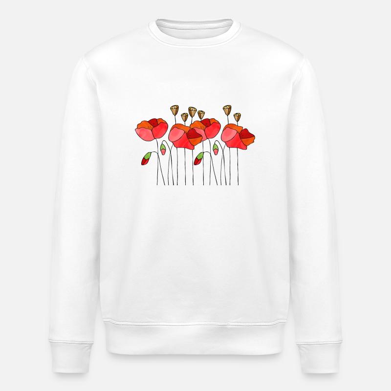 Fleur - Sweat bio ROLLER Stanley/Stella Unisexe - blanc