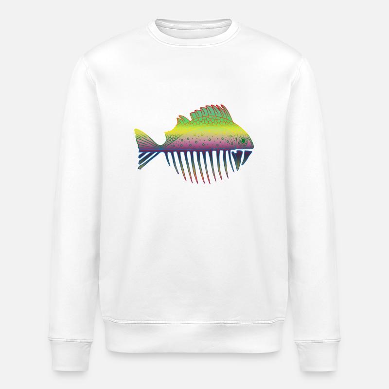 Poisson - Sweat bio ROLLER Stanley/Stella Unisexe - blanc