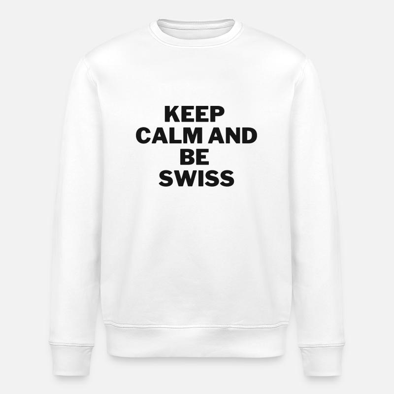 Be Swiss - Stanley/Stella Unisex Bio-Sweatshirt ROLLER - Weiß