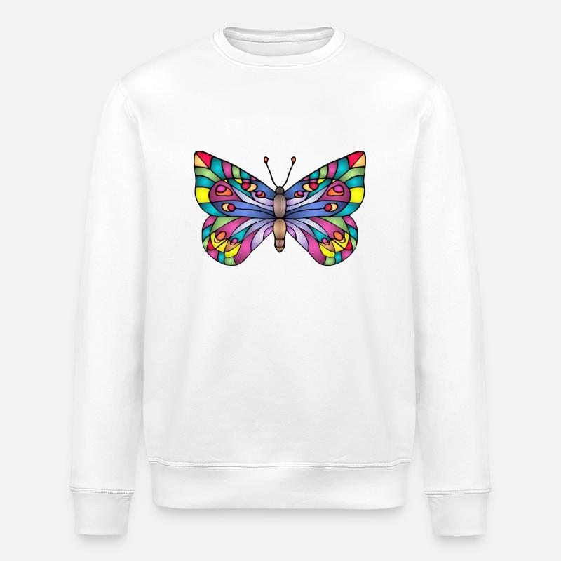 Papillon - Sweat bio ROLLER Stanley/Stella Unisexe - blanc
