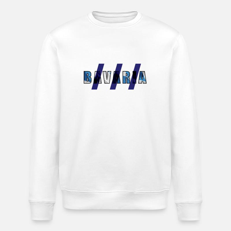 Bavière _ 04 - Sweat bio ROLLER Stanley/Stella Unisexe - blanc