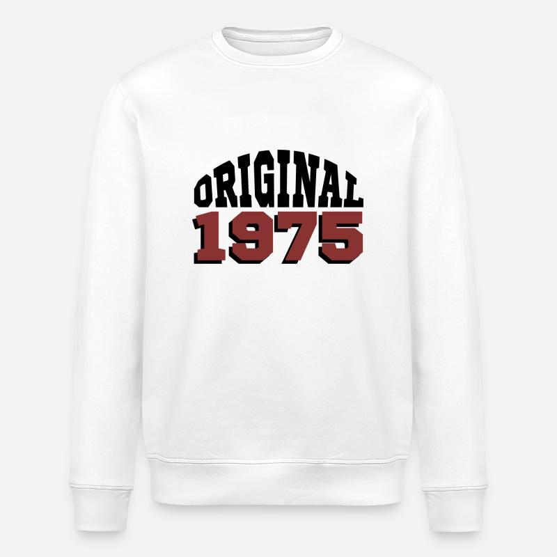 Original 1975 - Stanley/Stella ROLLER Unisex Organic Sweatshirt - white