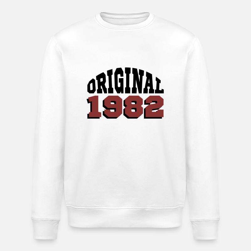 Original 1982 - Sweat bio ROLLER Stanley/Stella Unisexe - blanc