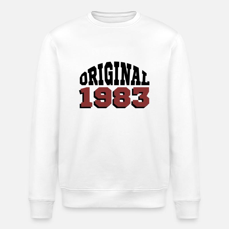 Original 1983 - Sweat bio ROLLER Stanley/Stella Unisexe - blanc