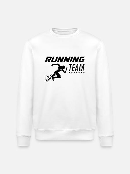 running team - Stanley/Stella ROLLER Unisex Organic Sweatshirt - white