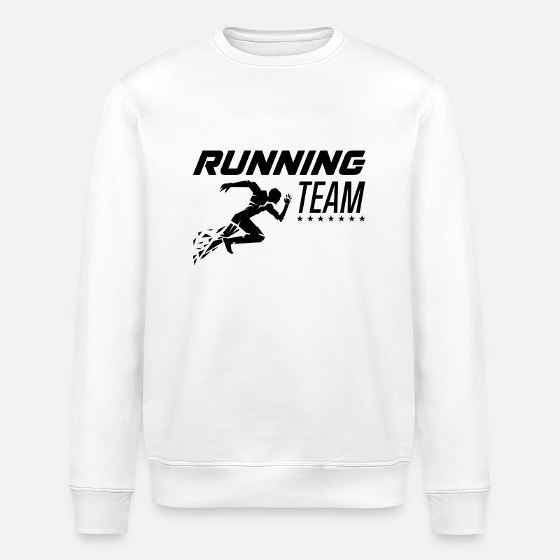 running team - Stanley/Stella ROLLER Unisex Organic Sweatshirt - white