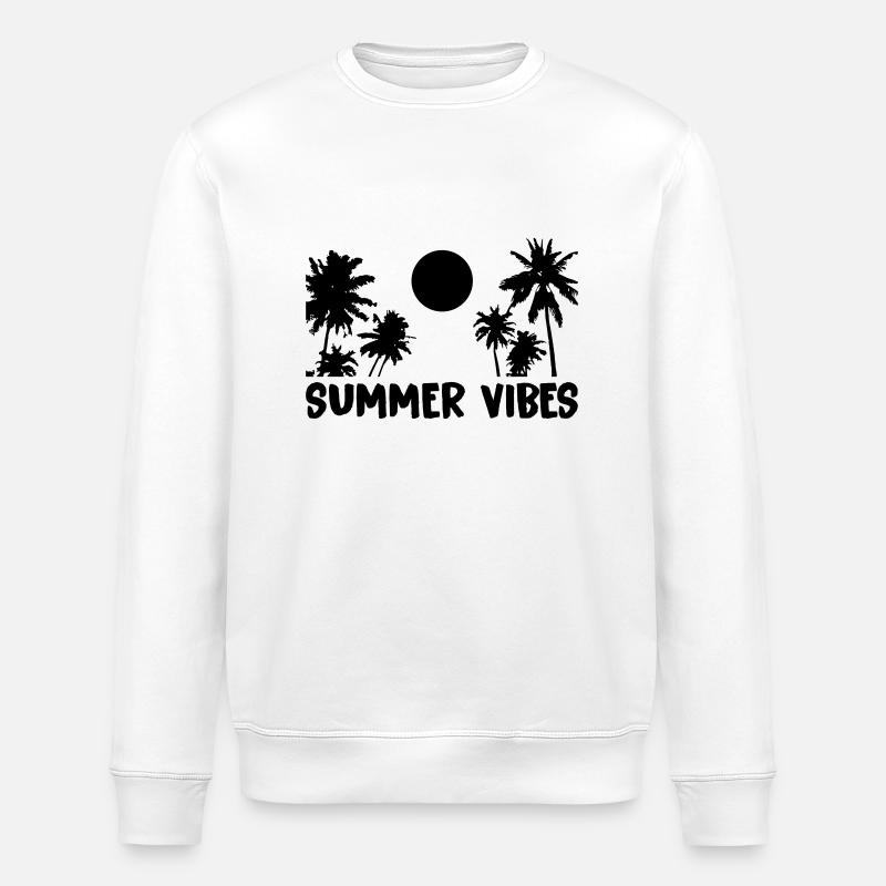 Ambiance estivale - Sweat bio ROLLER Stanley/Stella Unisexe - blanc