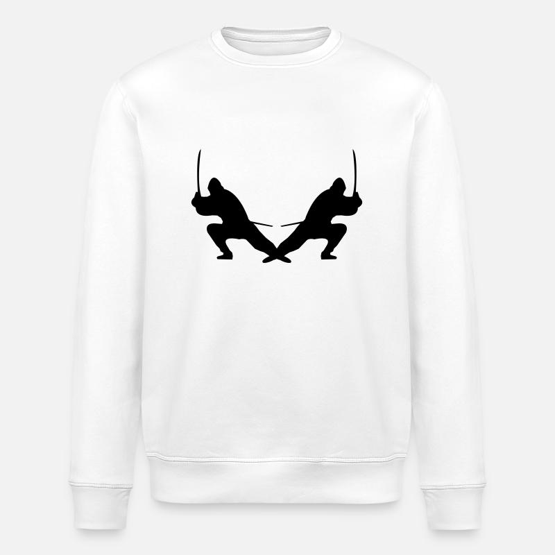 Ninjas - Sweat bio ROLLER Stanley/Stella Unisexe - blanc