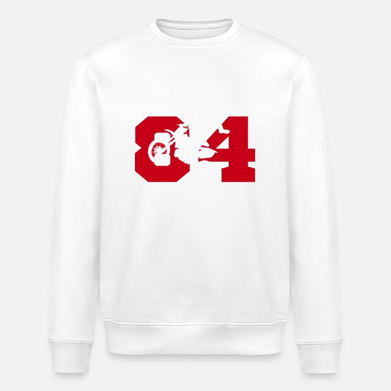 Moto 84 motard - Stanley/Stella Unisex Bio-Sweatshirt ROLLER - Weiß