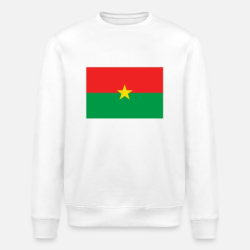 Burkina pectorisch - Stanley/Stella Unisex Bio-Sweatshirt ROLLER - Weiß