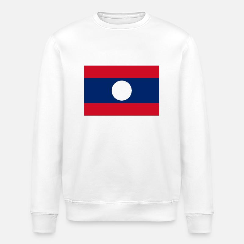Laos - Sweat bio ROLLER Stanley/Stella Unisexe - blanc