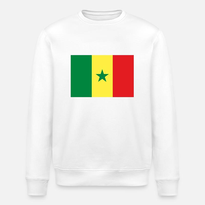 Sénégal - Sweat bio ROLLER Stanley/Stella Unisexe - blanc