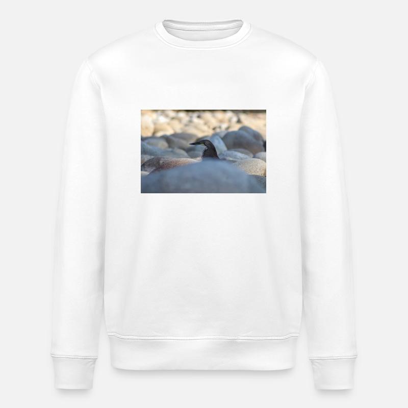 le héron - Sweat bio ROLLER Stanley/Stella Unisexe - blanc
