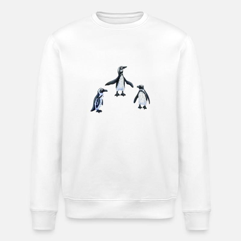 Pinguine - Stanley/Stella Unisex Bio-Sweatshirt ROLLER - Weiß