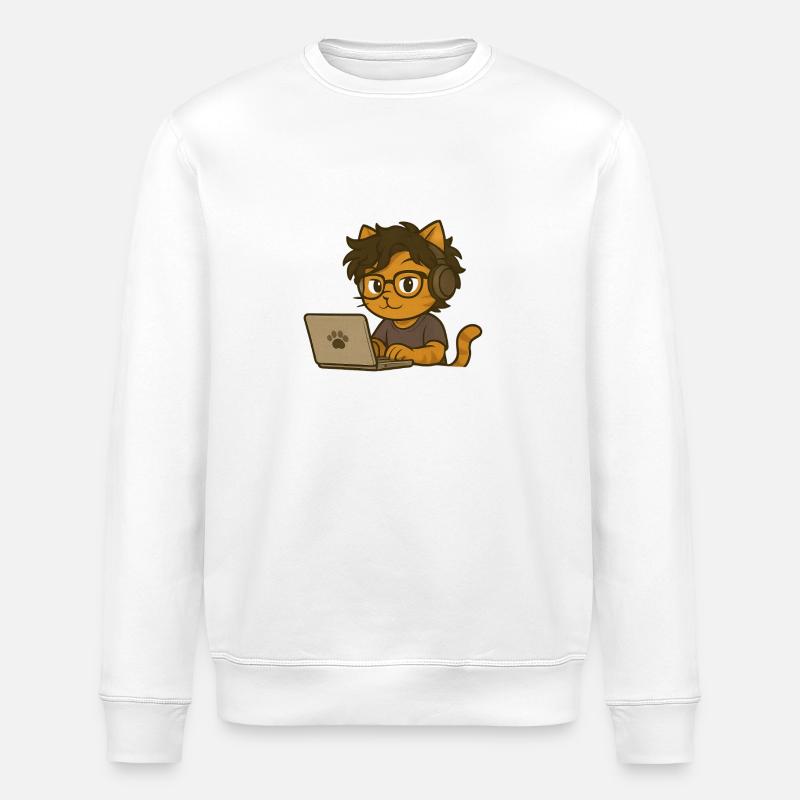 Nerd - Stanley/Stella Unisex Bio-Sweatshirt ROLLER - Weiß