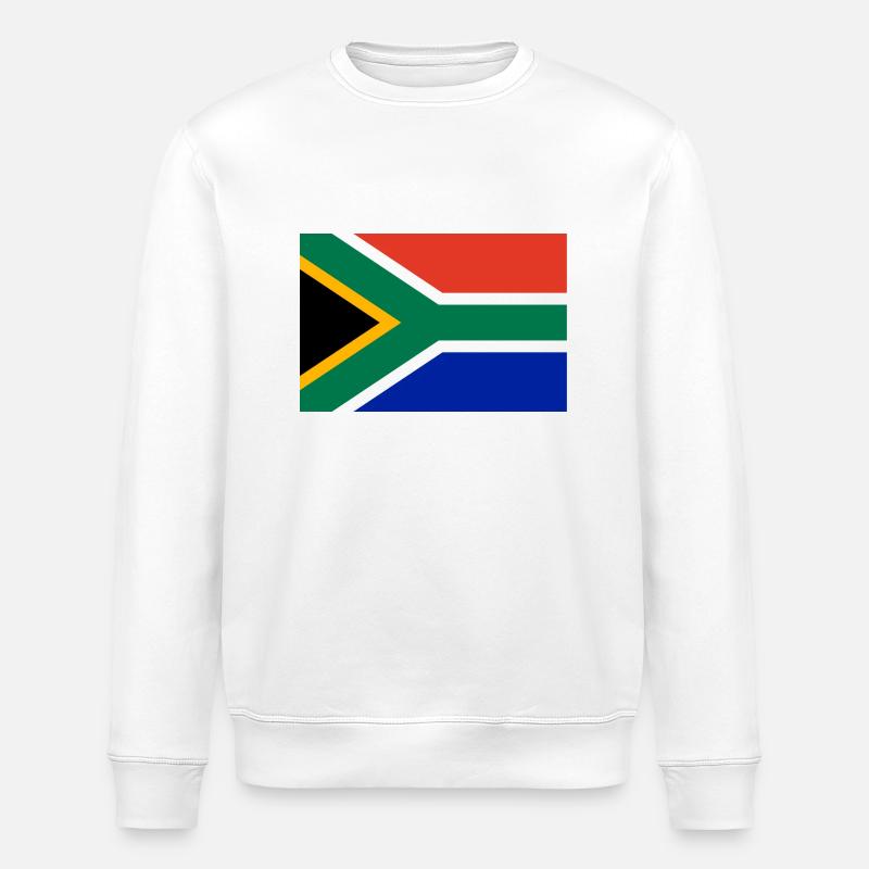 Afrique du Sud drapeau bannière - Sweat bio ROLLER Stanley/Stella Unisexe - blanc