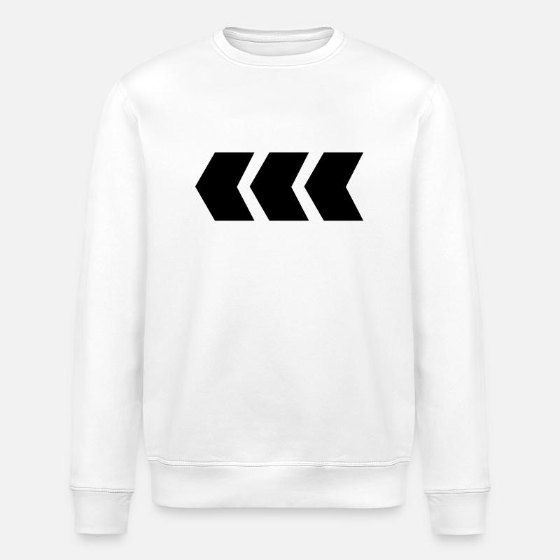 flèche - Sweat bio ROLLER Stanley/Stella Unisexe - blanc