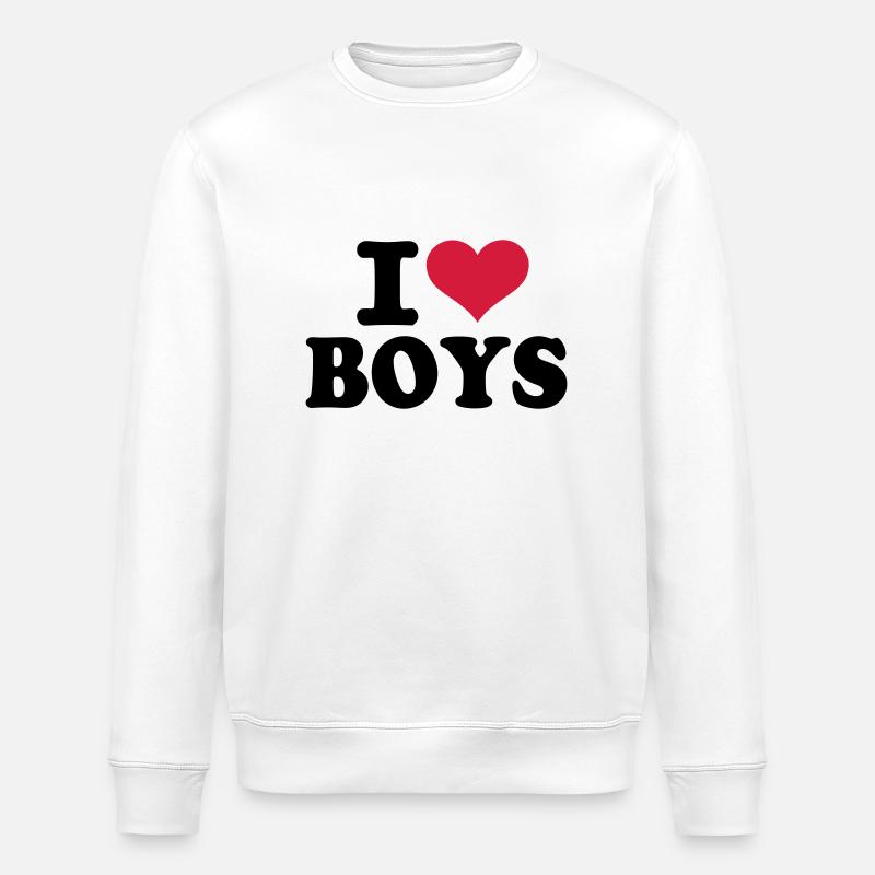 Boys - Stanley/Stella ROLLER Unisex Organic Sweatshirt - white