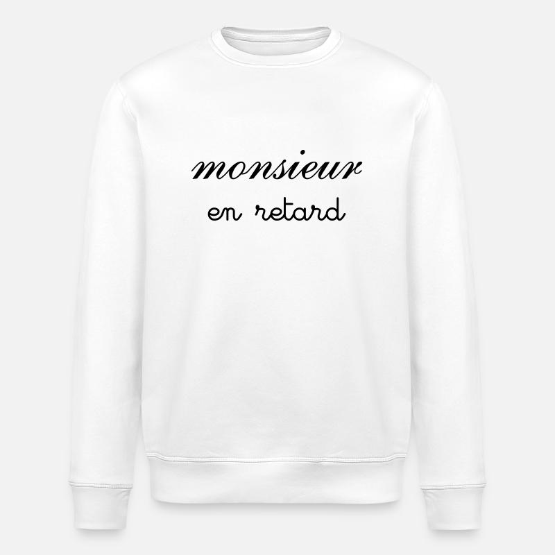 m retard - Sweat bio ROLLER Stanley/Stella Unisexe - blanc