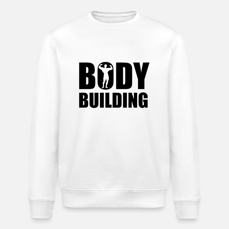 bodybuilding_b_1ceps - Stanley/Stella Unisex Bio-Sweatshirt ROLLER - Weiß