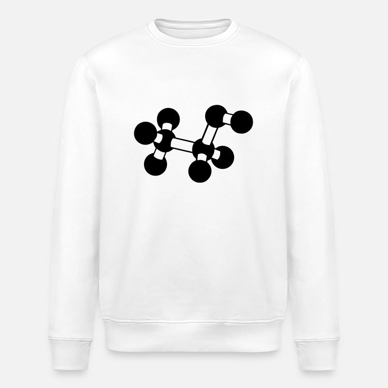 Alkoholmolekül - Stanley/Stella Unisex Bio-Sweatshirt ROLLER - Weiß
