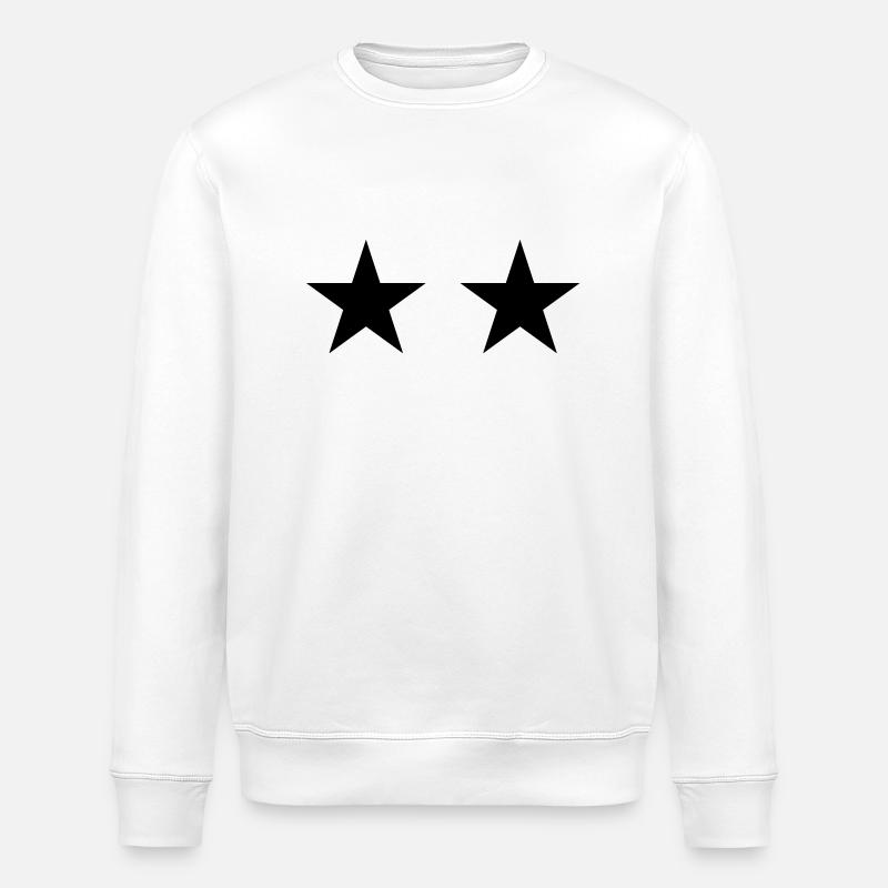 2 Sterne - Stanley/Stella Unisex Bio-Sweatshirt ROLLER - Weiß