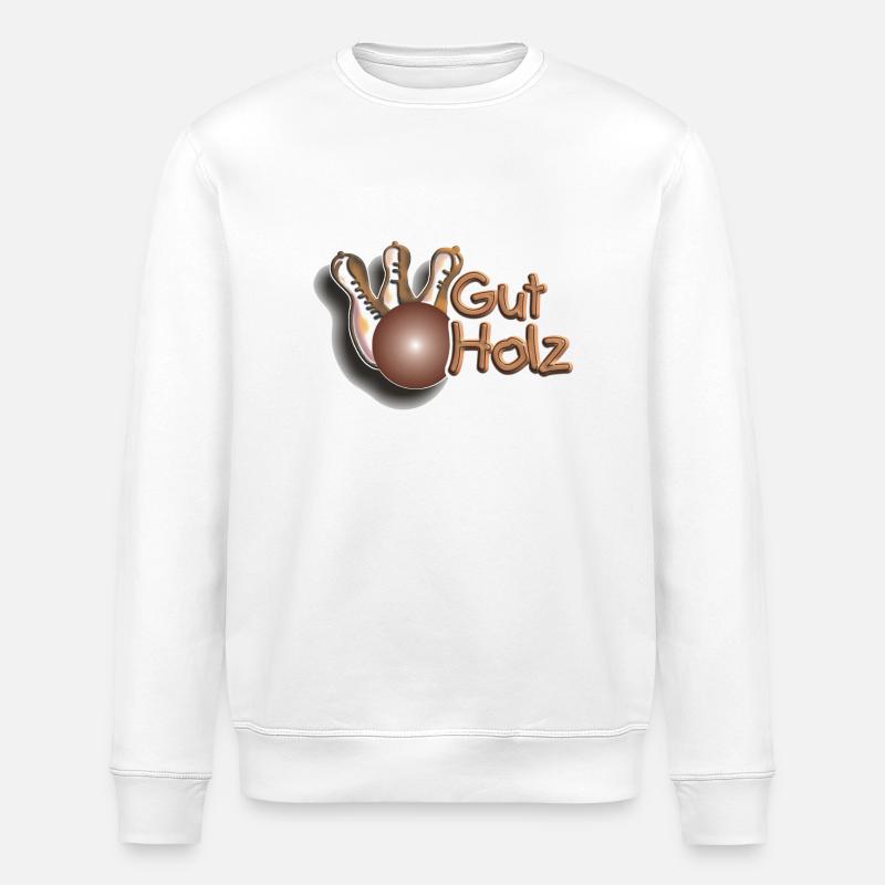 Cônes - bon bois - Sweat bio ROLLER Stanley/Stella Unisexe - blanc