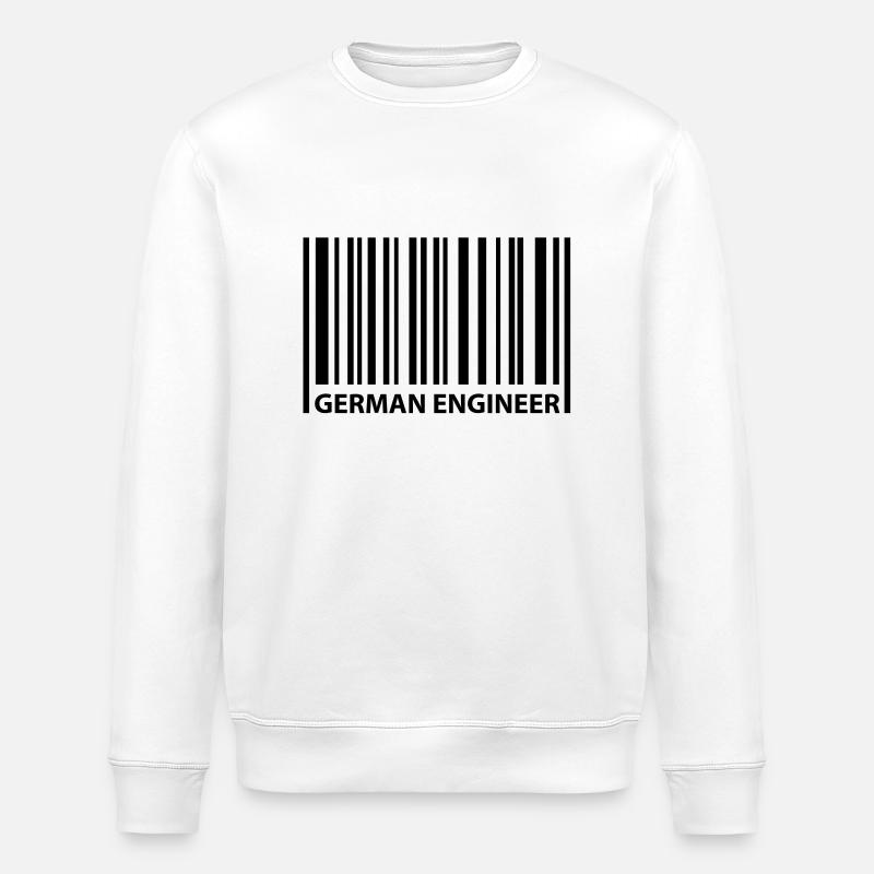 german engineer - Stanley/Stella ROLLER Unisex Organic Sweatshirt - white