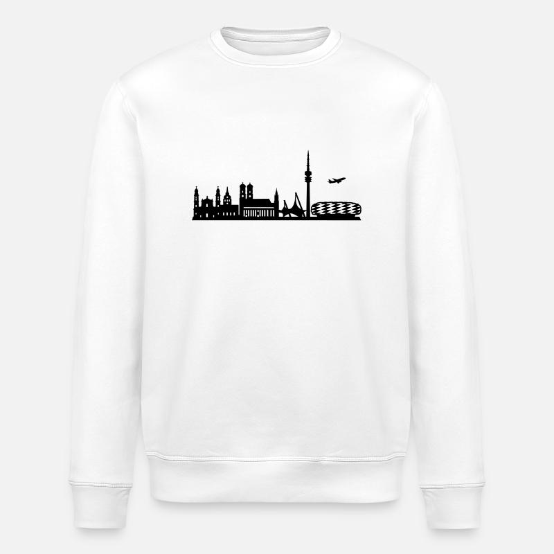 Skyline München - Stanley/Stella Unisex Bio-Sweatshirt ROLLER - Weiß