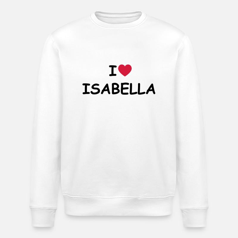 J'aime Isabella - Sweat bio ROLLER Stanley/Stella Unisexe - blanc