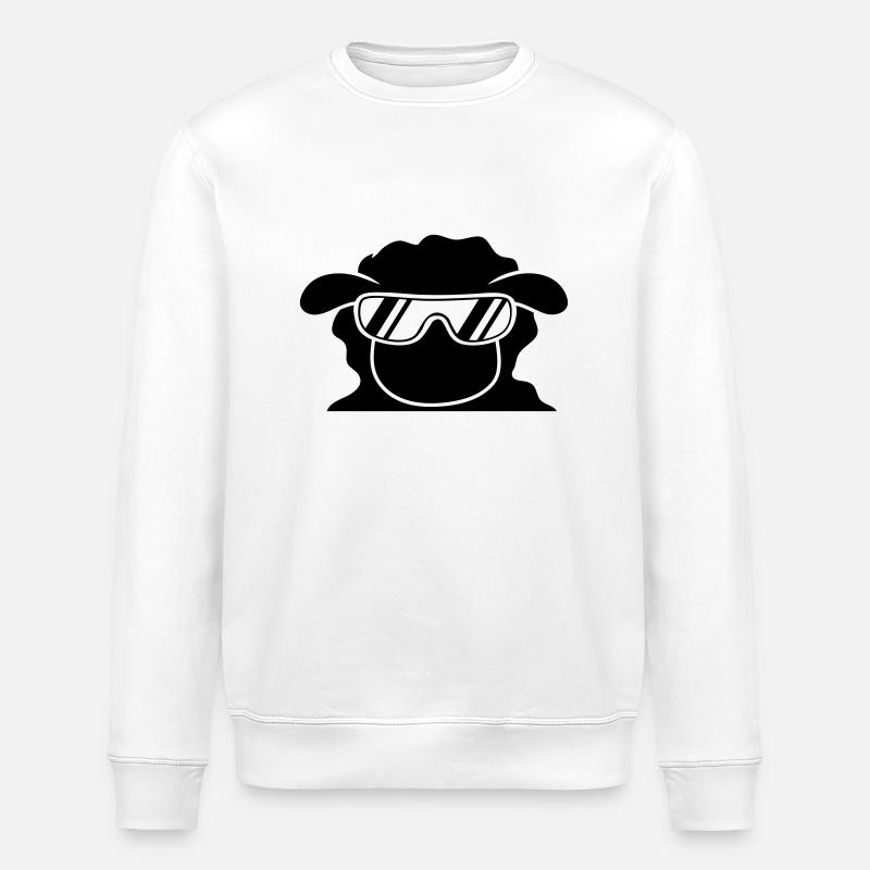 Cool Sheep - Stanley/Stella Unisex Bio-Sweatshirt ROLLER - Weiß