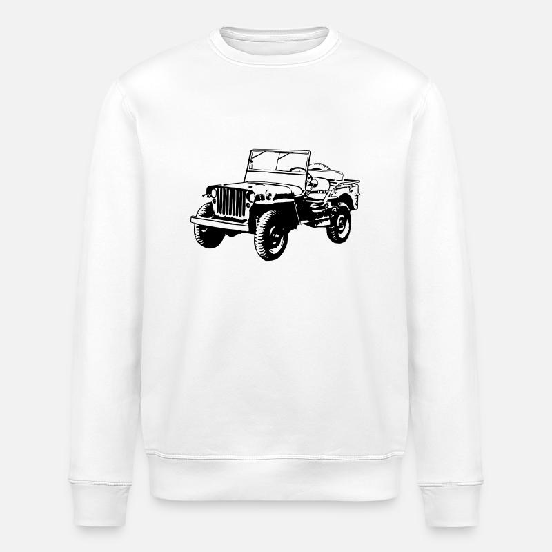 Willys Jeep - Sweat bio ROLLER Stanley/Stella Unisexe - blanc