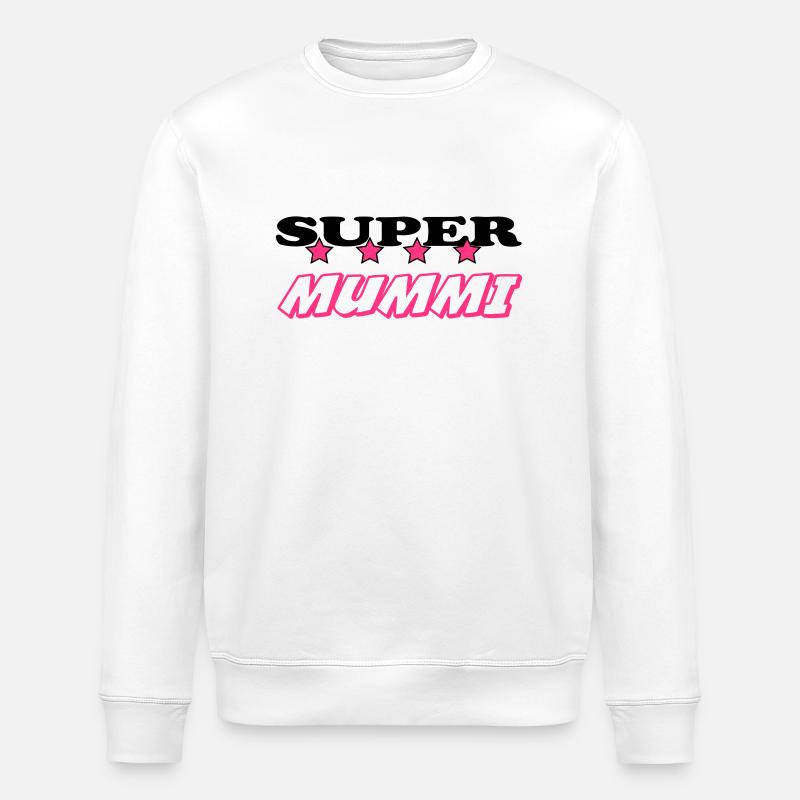 Super mummi - Sweat bio ROLLER Stanley/Stella Unisexe - blanc
