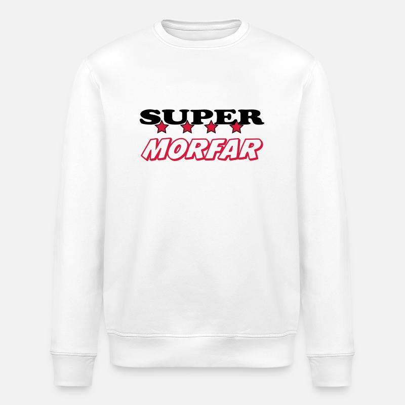 Super morfar - Stanley/Stella Unisex Bio-Sweatshirt ROLLER - Weiß
