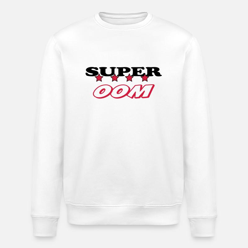 Super oom - Stanley/Stella ROLLER Unisex Organic Sweatshirt - white