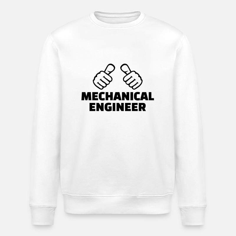 Mechanical engineer - Stanley/Stella ROLLER Unisex Organic Sweatshirt - white