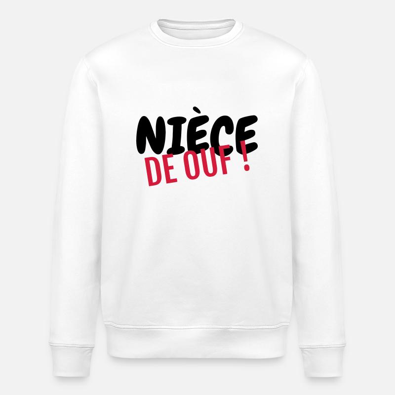 Nièce / Neveu / Oncle / Tante - Sweat bio ROLLER Stanley/Stella Unisexe - blanc
