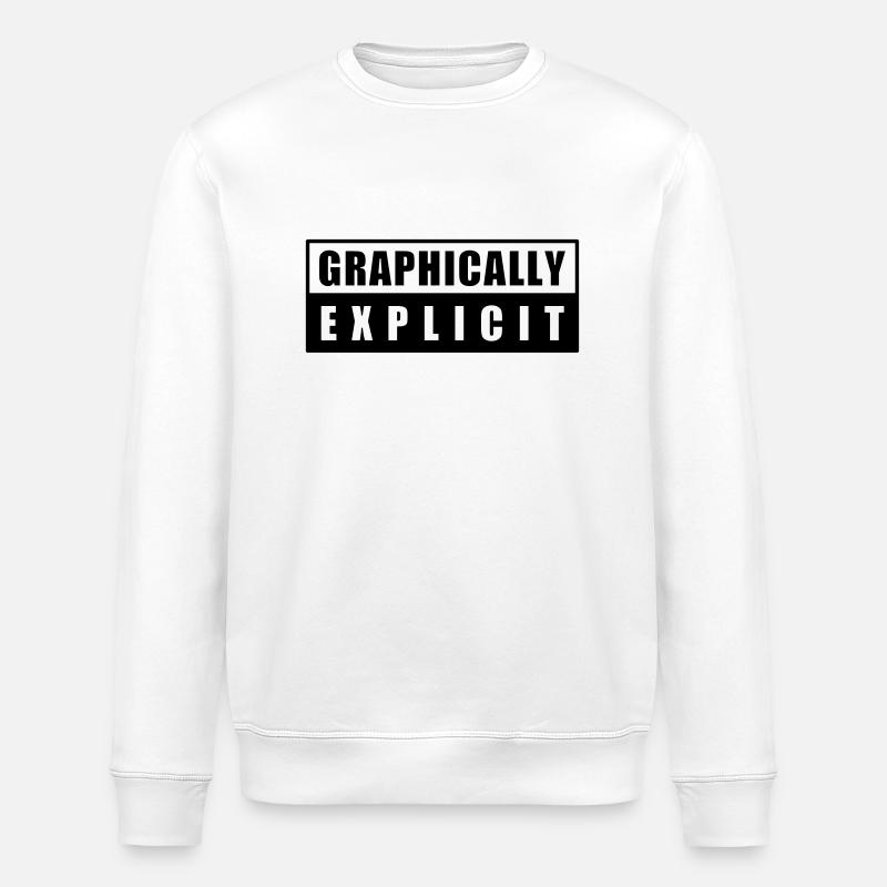 warning - Stanley/Stella ROLLER Unisex Organic Sweatshirt - white