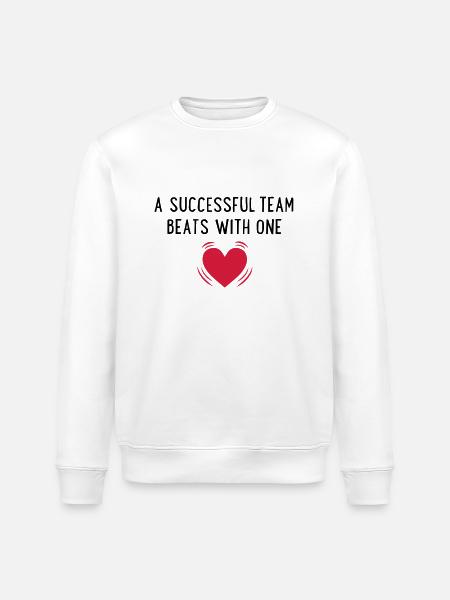 team - Stanley/Stella ROLLER Unisex Organic Sweatshirt - white