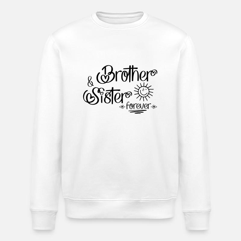 Bruder und Schwester - Stanley/Stella Unisex Bio-Sweatshirt ROLLER - Weiß