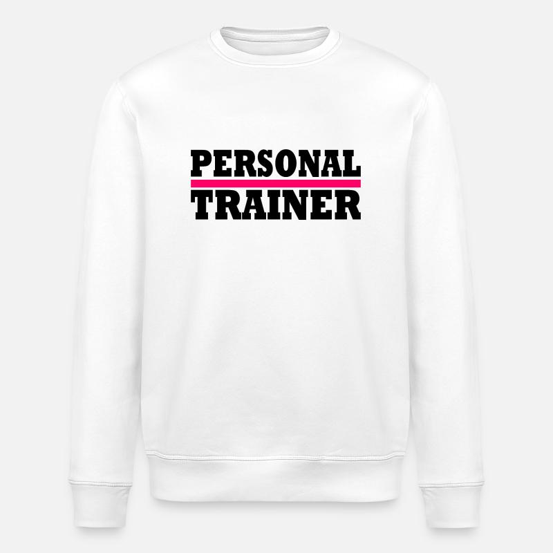 Personal trainer - Sweat bio ROLLER Stanley/Stella Unisexe - blanc