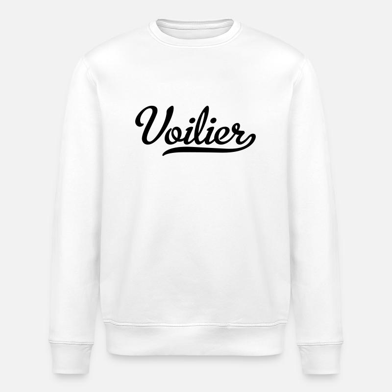 Sailing ship - Stanley/Stella ROLLER Unisex Organic Sweatshirt - white
