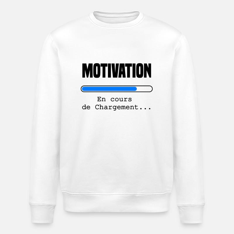 Motivation lädt - Stanley/Stella Unisex Bio-Sweatshirt ROLLER - Weiß