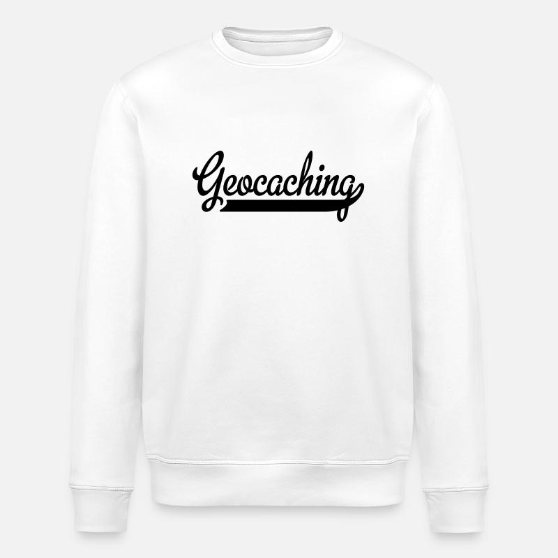 Geocaching - Stanley/Stella ROLLER Unisex Organic Sweatshirt - white