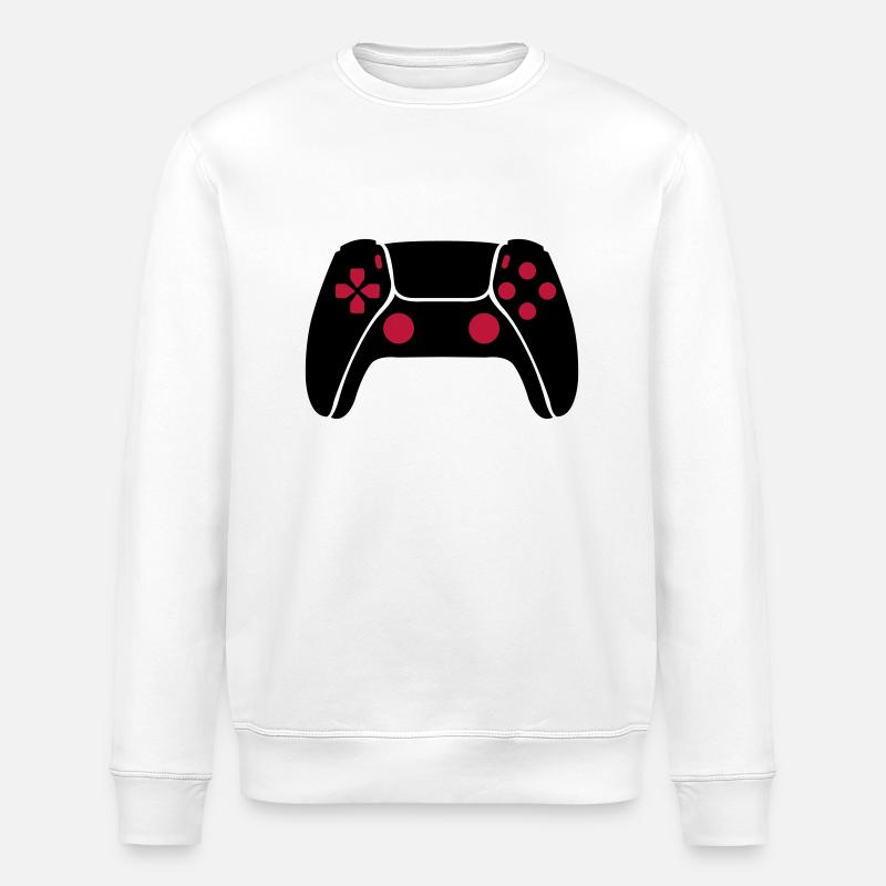 gaming controller - Stanley/Stella Unisex Bio-Sweatshirt ROLLER - Weiß