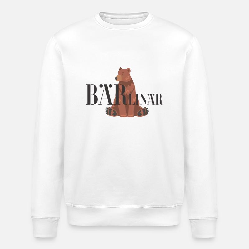 Bärlinär - Berliner - Stanley/Stella Unisex Bio-Sweatshirt ROLLER - Weiß