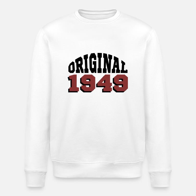 Original 1949 - Stanley/Stella ROLLER Unisex Organic Sweatshirt - white