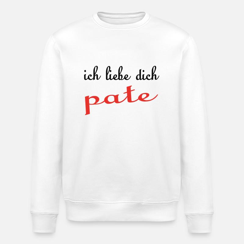 Ich liebe dich pate - Sweat bio ROLLER Stanley/Stella Unisexe - blanc